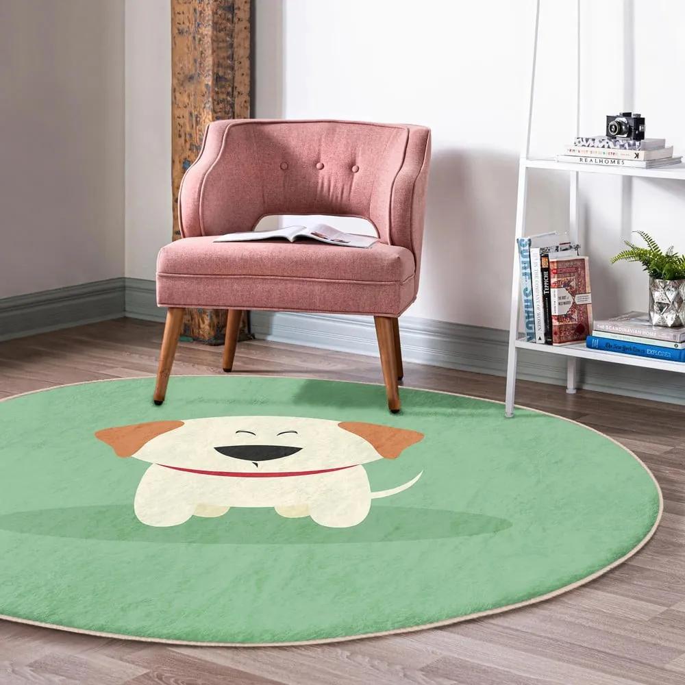 Зелен детски килим ø 80 cm Comfort – Mila Home