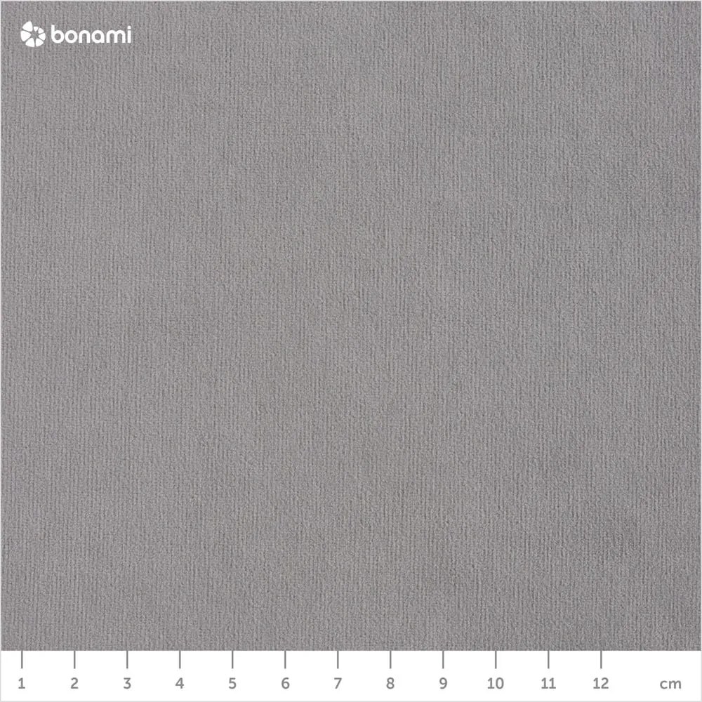 Светлосиво U-образно разтегателно канапе от кадифе, ляв ъгъл Stylish Stan - Miuform