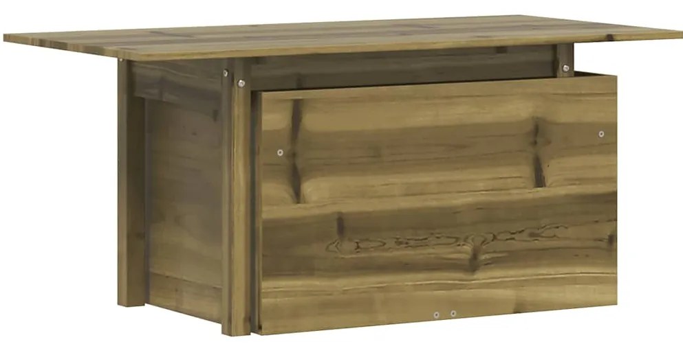 844912 vidaXL Градинска маса, 100x50x75 см, импрегнирано борово дърво