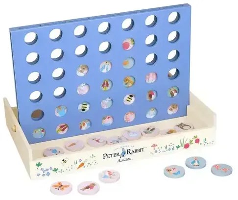 Дървена настолна игра, 4 подред, Peter Rabbit