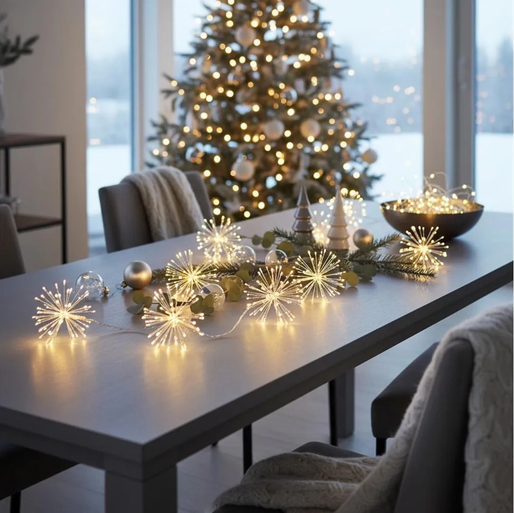 Brilagi - LED външна гирлянда 150xLED 5m IP44 топла бяла ефект фойерверк