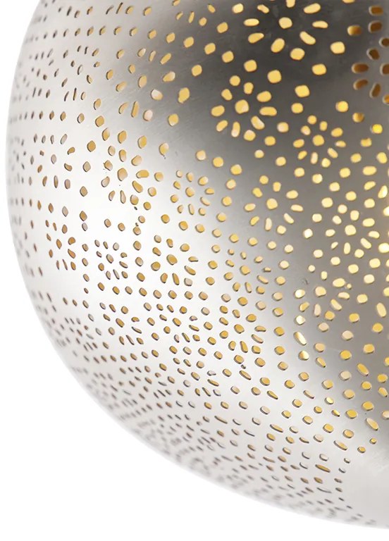 Ориенталска таванна лампа стомана със светлинен ефект - Sinbad