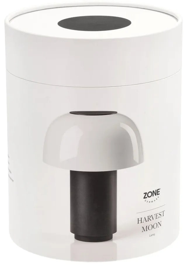 Черна алуминиева LED затъмняваща се настолна лампа (височина 22 cm) Harvest – Zone