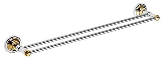 Държач за кърпи 66,5x6,5 cm сребрист/златист