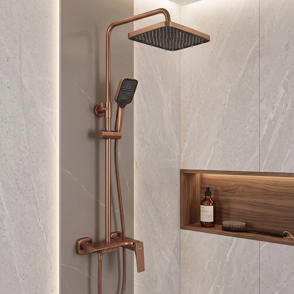Комплект за душ PREMIUM REA JOE Brush Copper