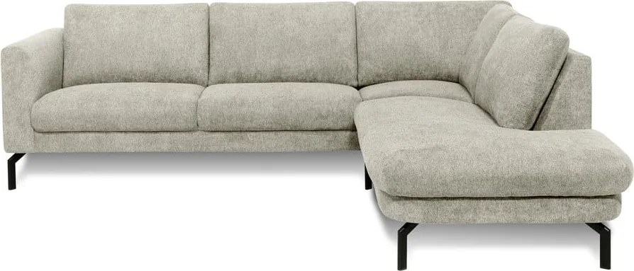 Светлосив ъглов диван (десен ъгъл) Gomero – Scandic