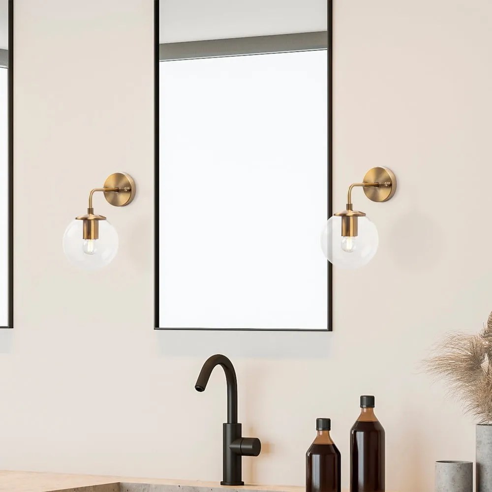 Стенна лампа в бронзов цвят ø 15 cm Viran – Opviq lights