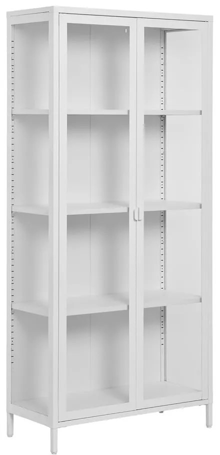 Бяла метална витрина 80x175 cm Brisbane – House Nordic