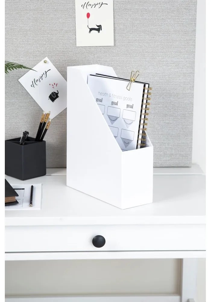 Бял органайзер за документи Viktoria - Bigso Box of Sweden