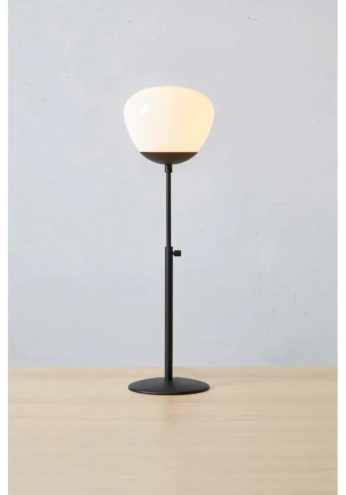 Черно-бяла настолна лампа (височина 60 см) Rise - Markslöjd