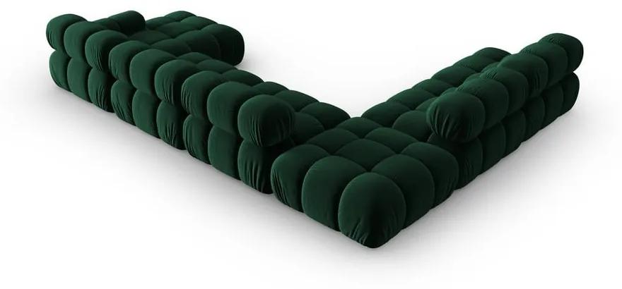 Зелен кадифен диван 379 cm Bellis - Micadoni Home
