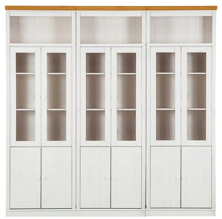 Бяла витрина от масивен бор 518x223 cm Anita – Støraa