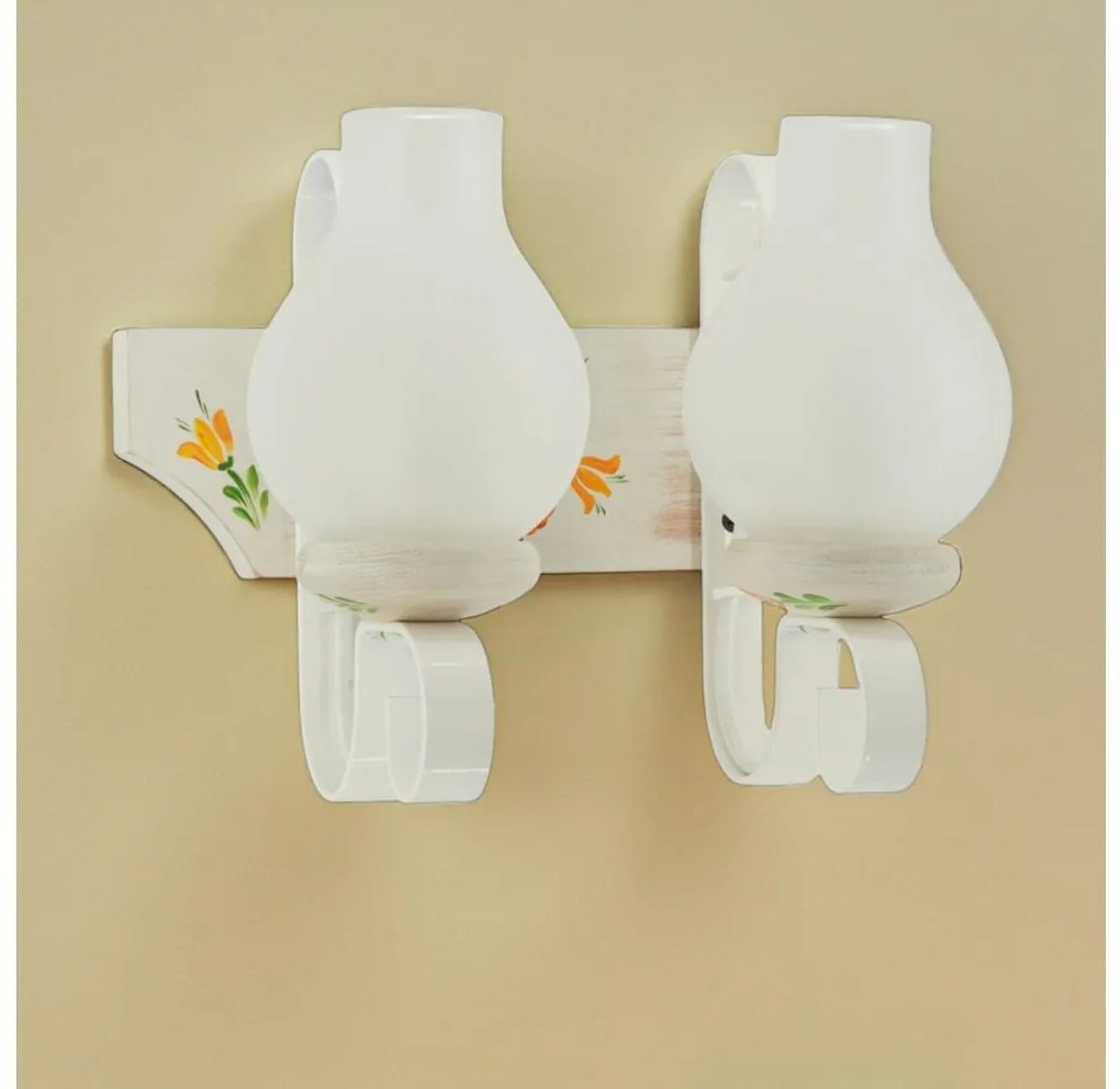 Brilagi - Стенно осветително тяло QUEEN 2xE14/40W/230V бук/кремаво