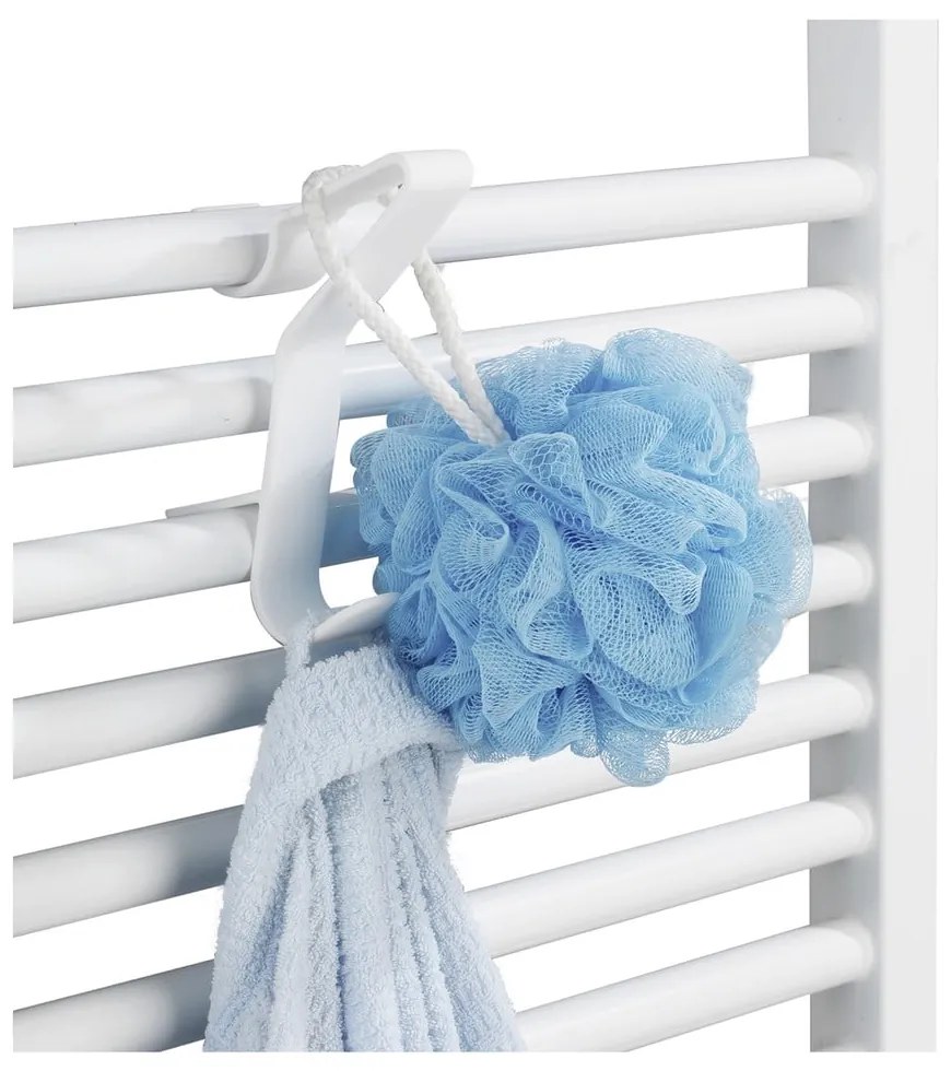 Бели висящи пластмасови куки в комплект от 3 броя – Maximex