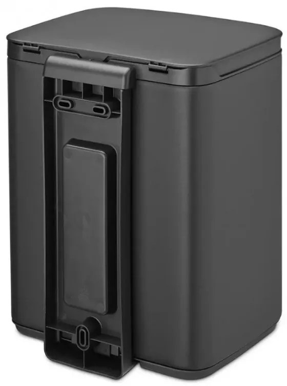 Кош за боклук Brabantia Bo Small 1006622, 4 л, Плавно и безшумно отваряне, Противоплъзгаща основа, Черен