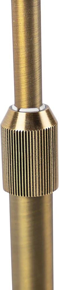 Настолна лампа бронз със зелен кадифен абажур 35 см - Parte