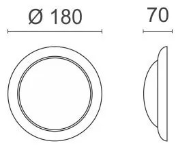 Лампа за таван 1030-Diameter 18 cm.