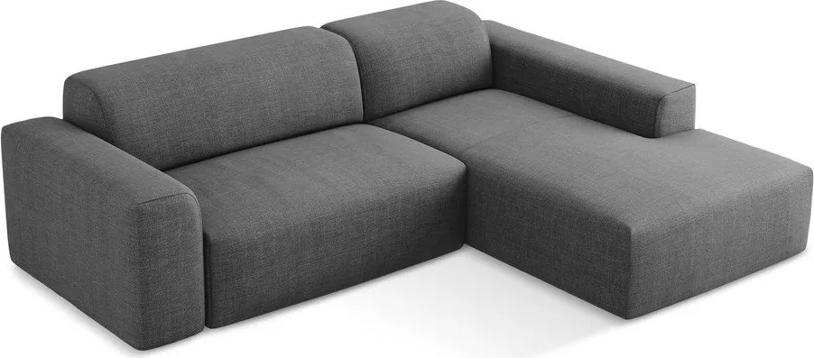 Сив ъглов диван (десен ъгъл) Keli – Makamii
