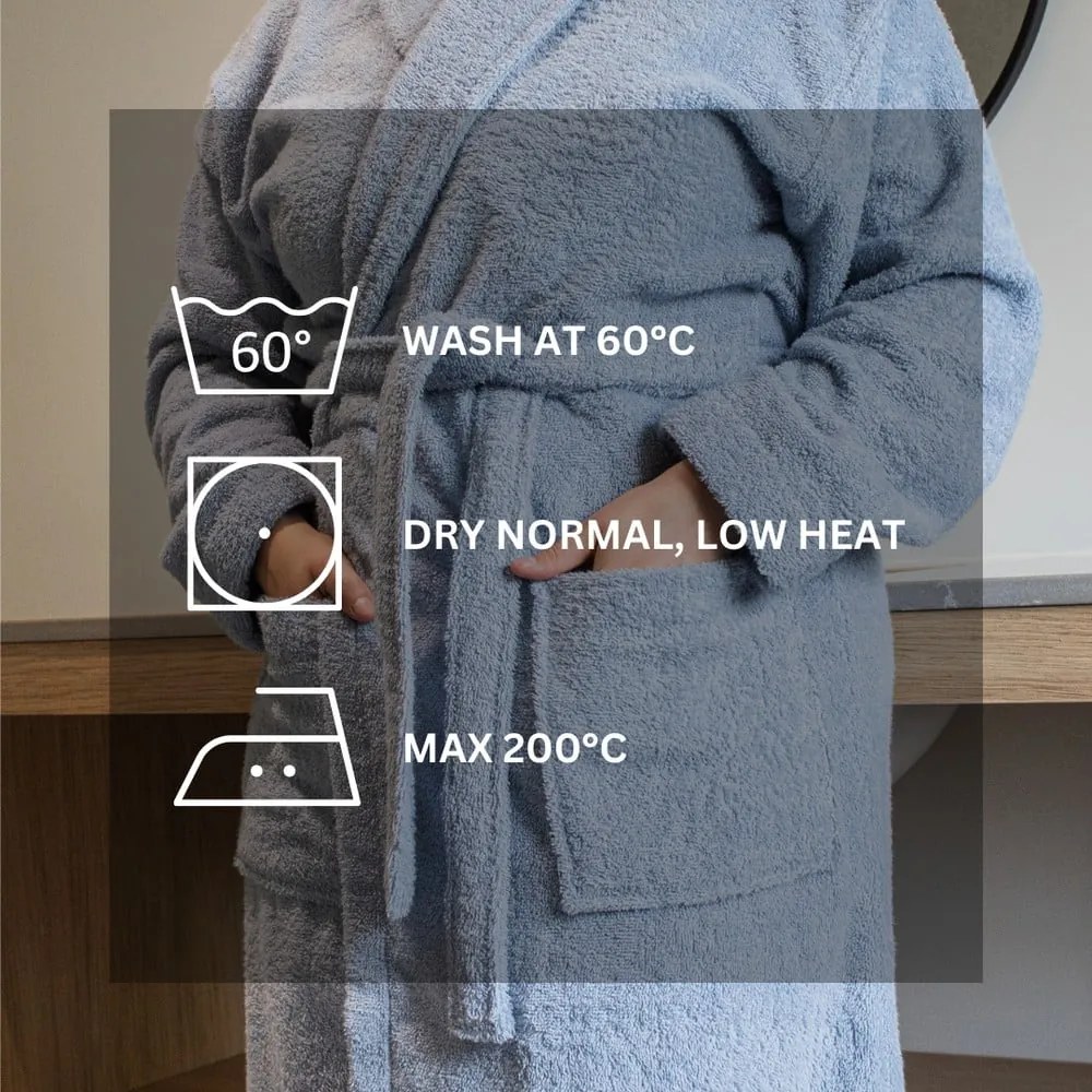 Тъмносива памучена хавлия L/XL Lindu – Tiseco Home Studio