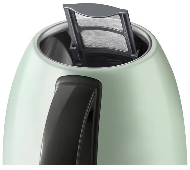 Електрическа кана BUYDEEM K640, 2400W, 1.7 л, Защита от кипене на сухо, Без BPA, LED, Светлозелен