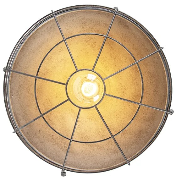 Индустриален плафон антично сребро 32 см - Course