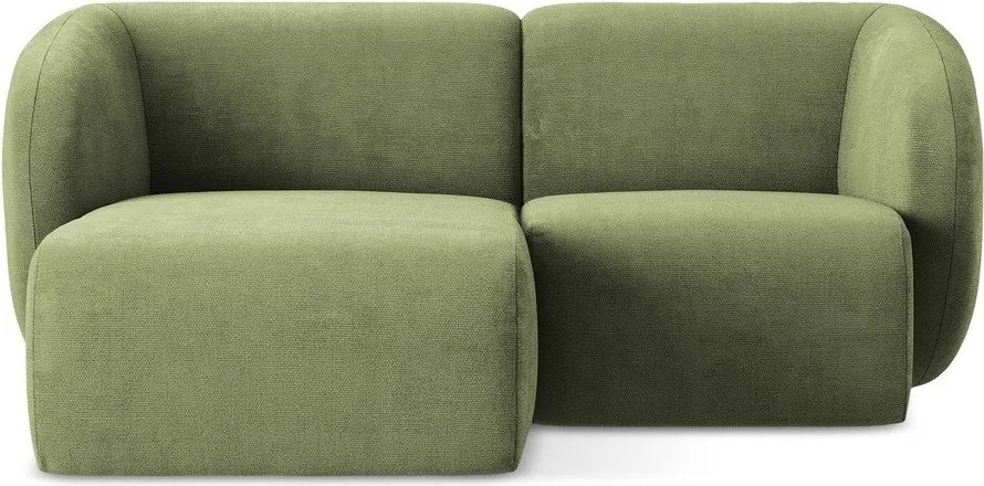 Зелен шенилов ъглов диван (ляв ъгъл) Lani – Makamii