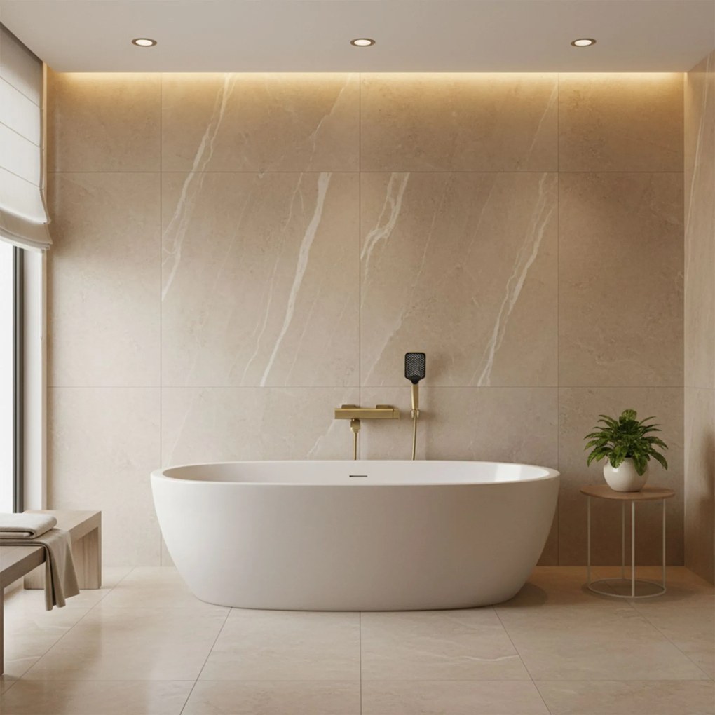 Смесител за вана Rea Arlo Gold  Brush