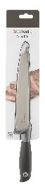 Нож за месо Brabantia Tasty+ 1001164, 20 см, Закалена стомана, Устойчив на надраскване и корозия, Тъмносив