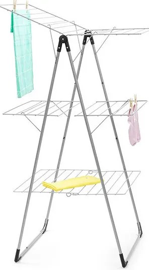 Простор "кула" Brabantia 90300183, 23 м, Лесно сгъване, Регулируем, Сив металик