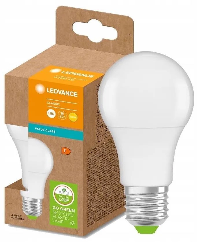 LED Крушка от рециклирана пластмаса E27/13W/230V 2700K - Ledvance