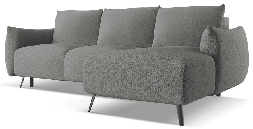 Светлосив ъглов диван (десен ъгъл) Malie – Makamii