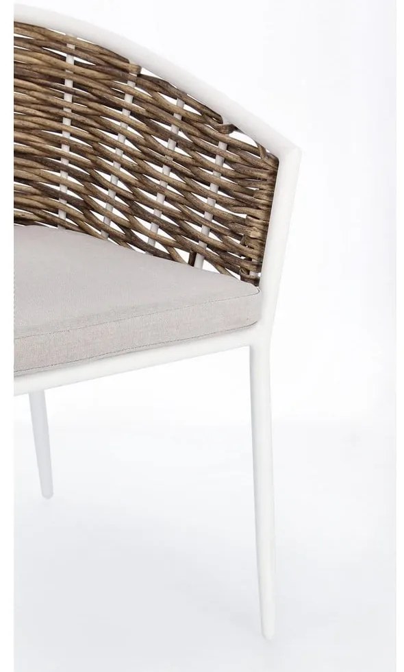 Бял градински стол метален Maribela – Bizzotto