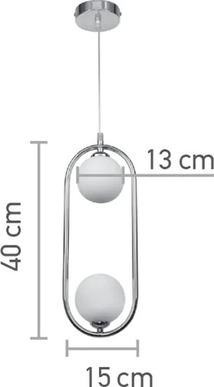 Светлина за окачване InLight 4023-BL