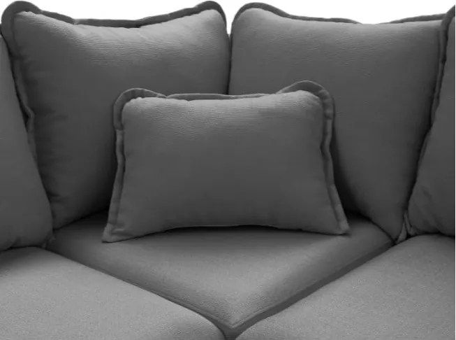 Сив ъглов диван (ляв ъгъл) Beata - Ropez