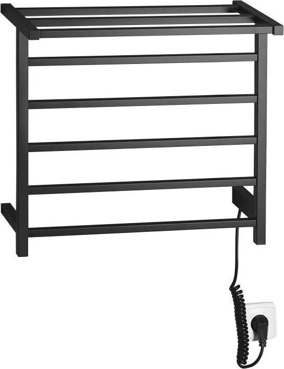 Sapho - Електрически сушилник за кърпи ELZOR 60W 47x50 см матово черно