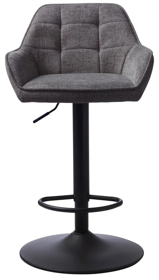 Тъмносив бар стол с регулируема височина Nolan – Unique Furniture