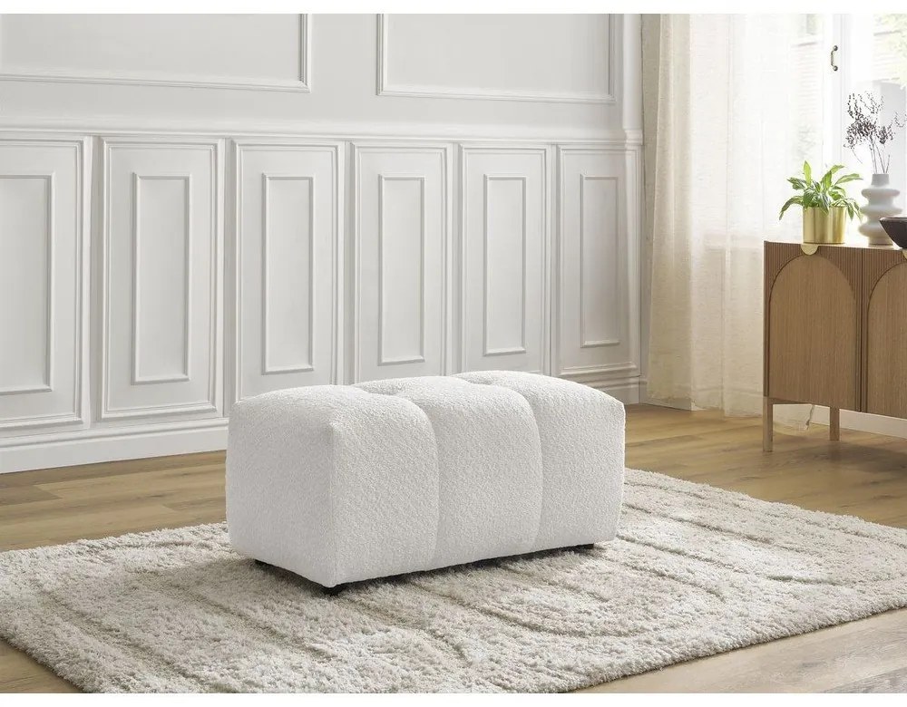 Бяла табуретка от букле Roxelane – Bobochic Paris