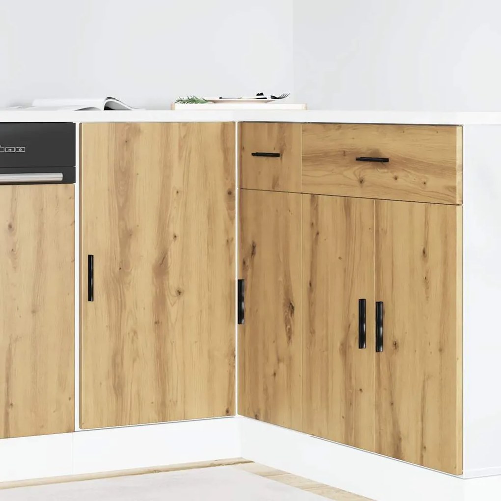 854297 vidaXL мивка база кабинет Lyon Artisan дъб инженерна дървесина