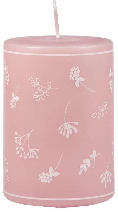 Розова свещ , време на горене 30 ч. Fleur - Unipar