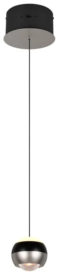 LED висящо осветително тяло в черен и сребрист цвят ø 15,5 cm Orbit – Trio Select
