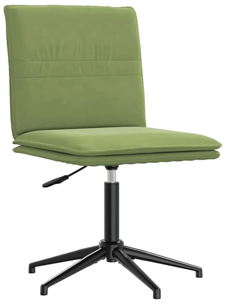 4101270 vidaXL Трапезен стол, светлозелен, кадифе