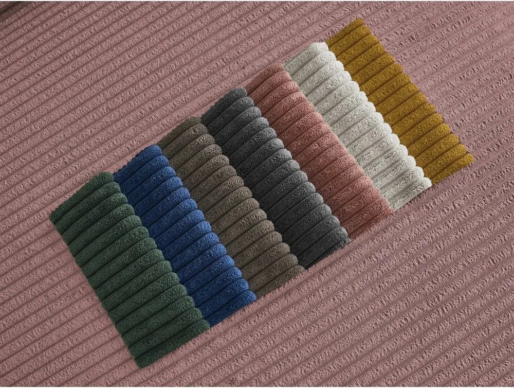 Розов диван от рипсено кадифе 250 cm Tina – Bobochic Paris