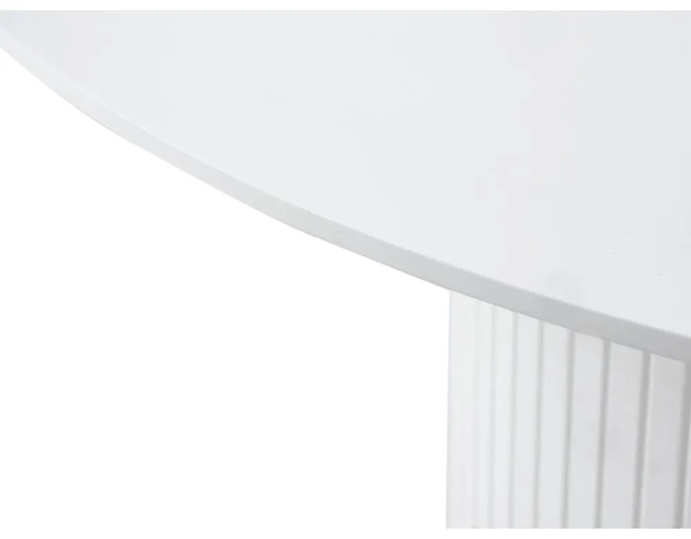 Кръгла сгъваема трапезна маса с допълнителна плоча ø 120 cm Nola – Unique Furniture