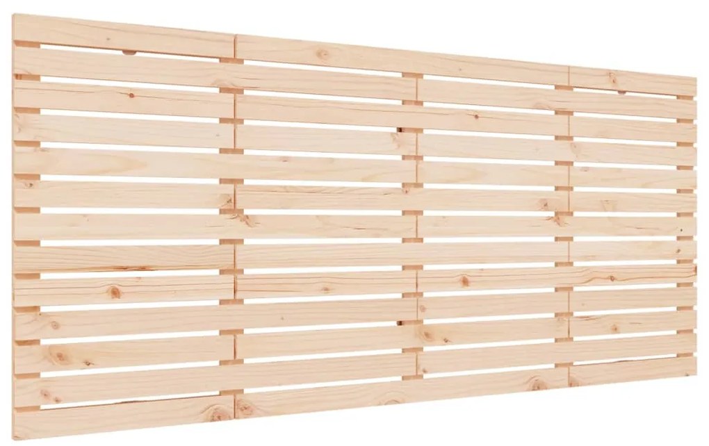 824668 vidaXL Стенна табла за спалня, 206x3x91,5 см, борово дърво масив