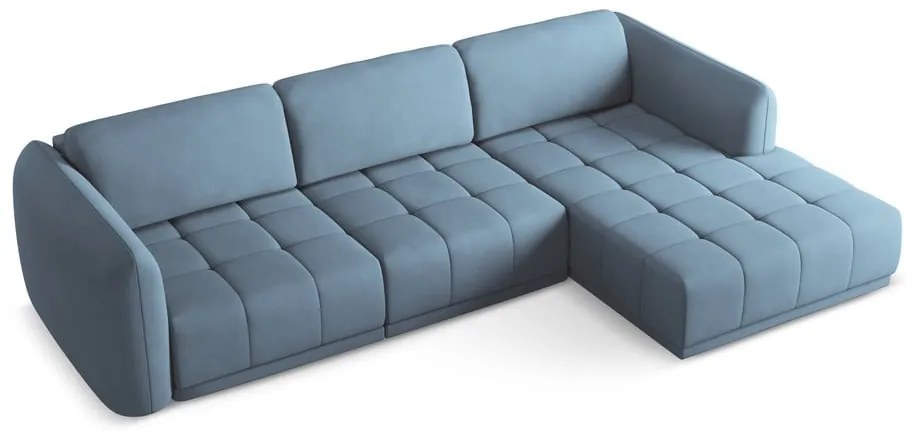 Светлосин ъглов диван (десен ъгъл) Hoku – Makamii