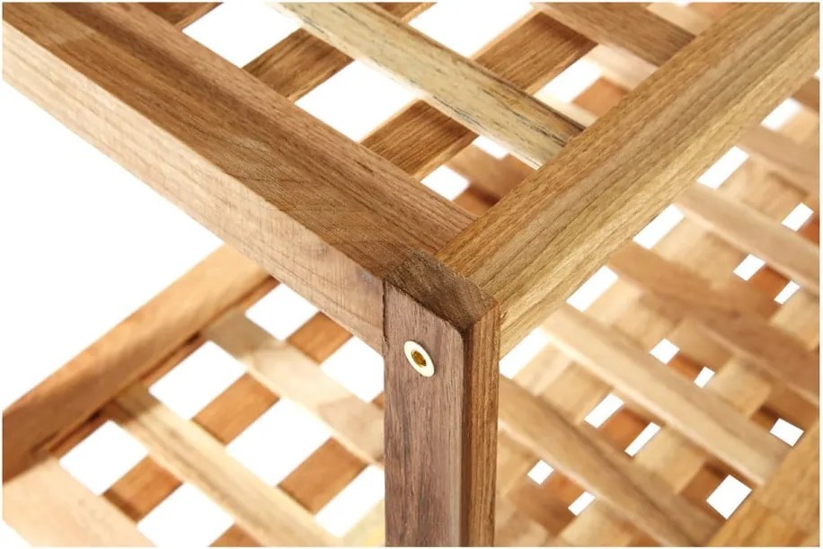 Стойка за обувки от масивен орех в естествен цвят – Premier Housewares