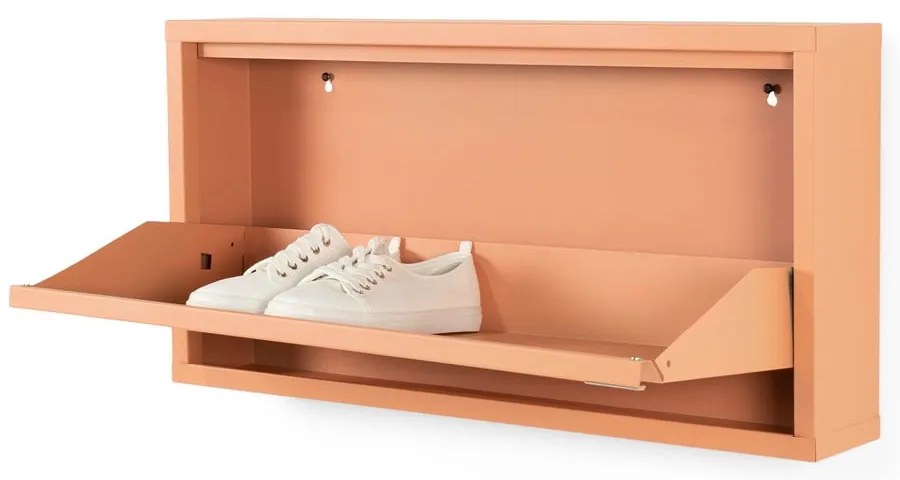 Метална етажерка за обувки в цвят сьомга Billy - Spinder Design