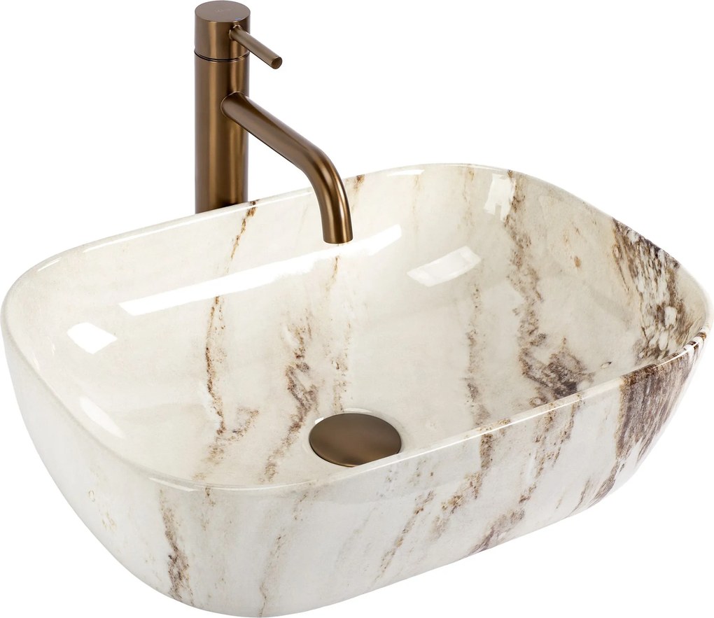 Умивалник за плот Rea Belinda Marrone Shiny