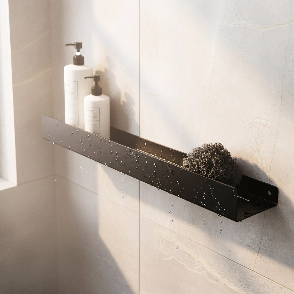 Рафт за баня SF04 60cm black matt