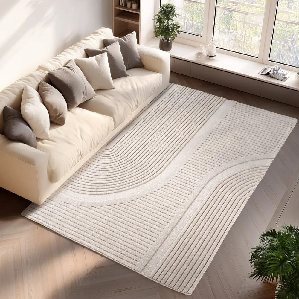 Кремав килим подходящ за пране 80x150 cm Pompei 1612 – Ayyildiz Carpets
